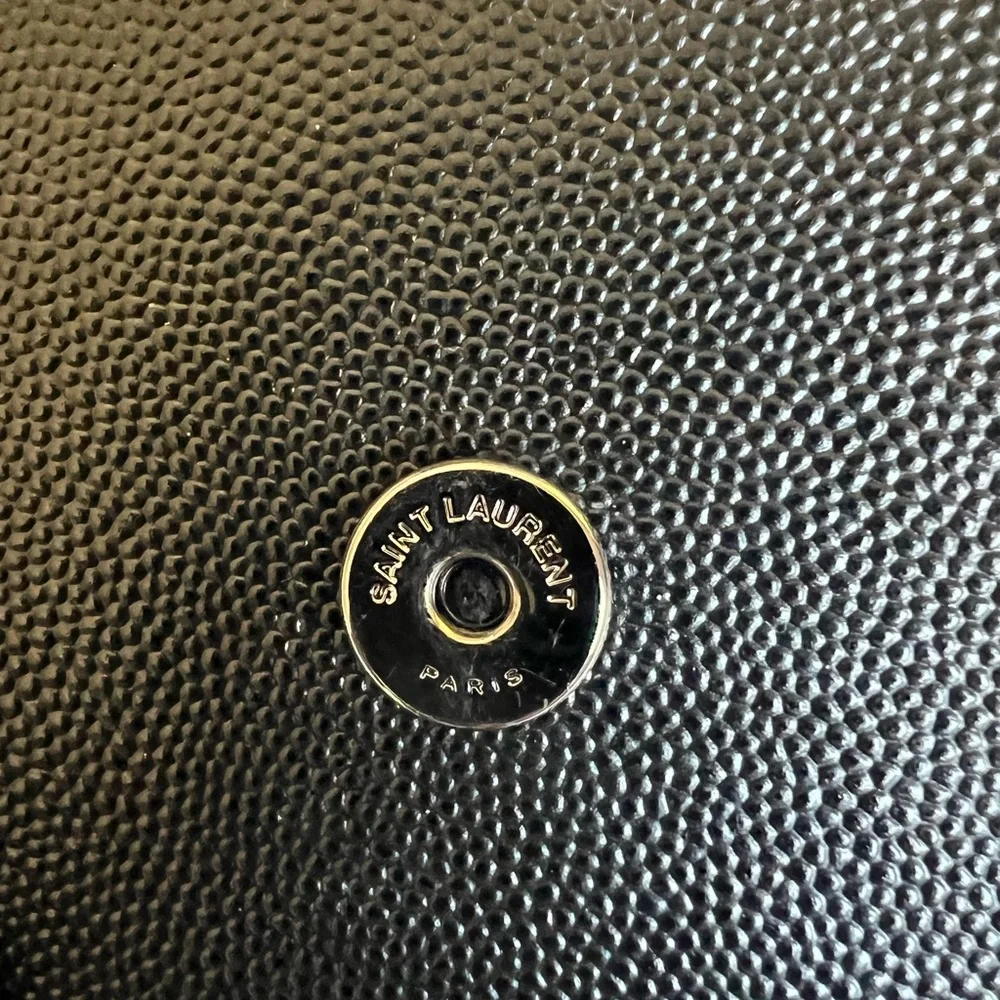 YSL Kate Medium Chain Bag Black-on-Black | Saint Laurent Crossbody | Tags - Picture 14 of 16